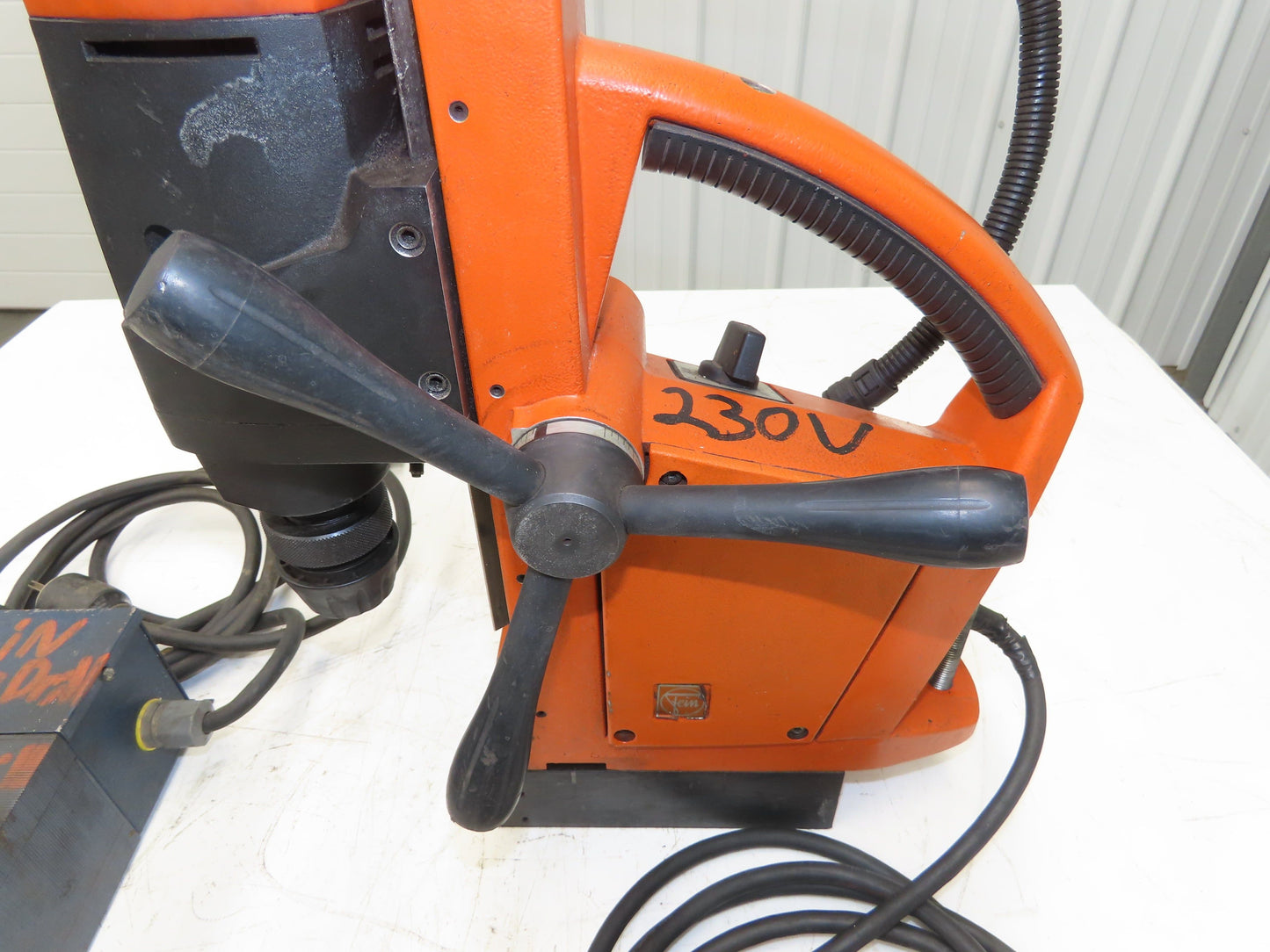 Fein KBM-65-Q 65MM Reversible Magnetic Drill 230V Quick-IN Adaptor
