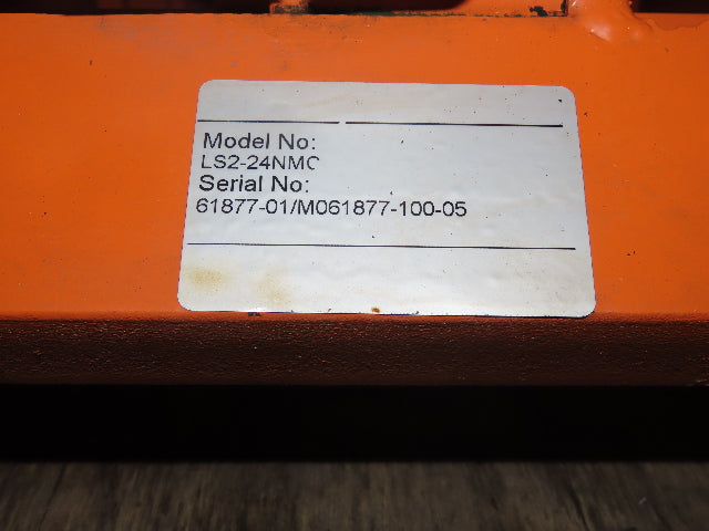 Southworth LS2-24 Hydraulic Scissor Lift Table 2000Lb 37x18" Top 24" Lift 24VDC