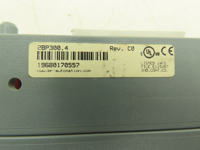 B&R 2BP300.4 PLC Mount Backplane Assembly Two Slot REV CO