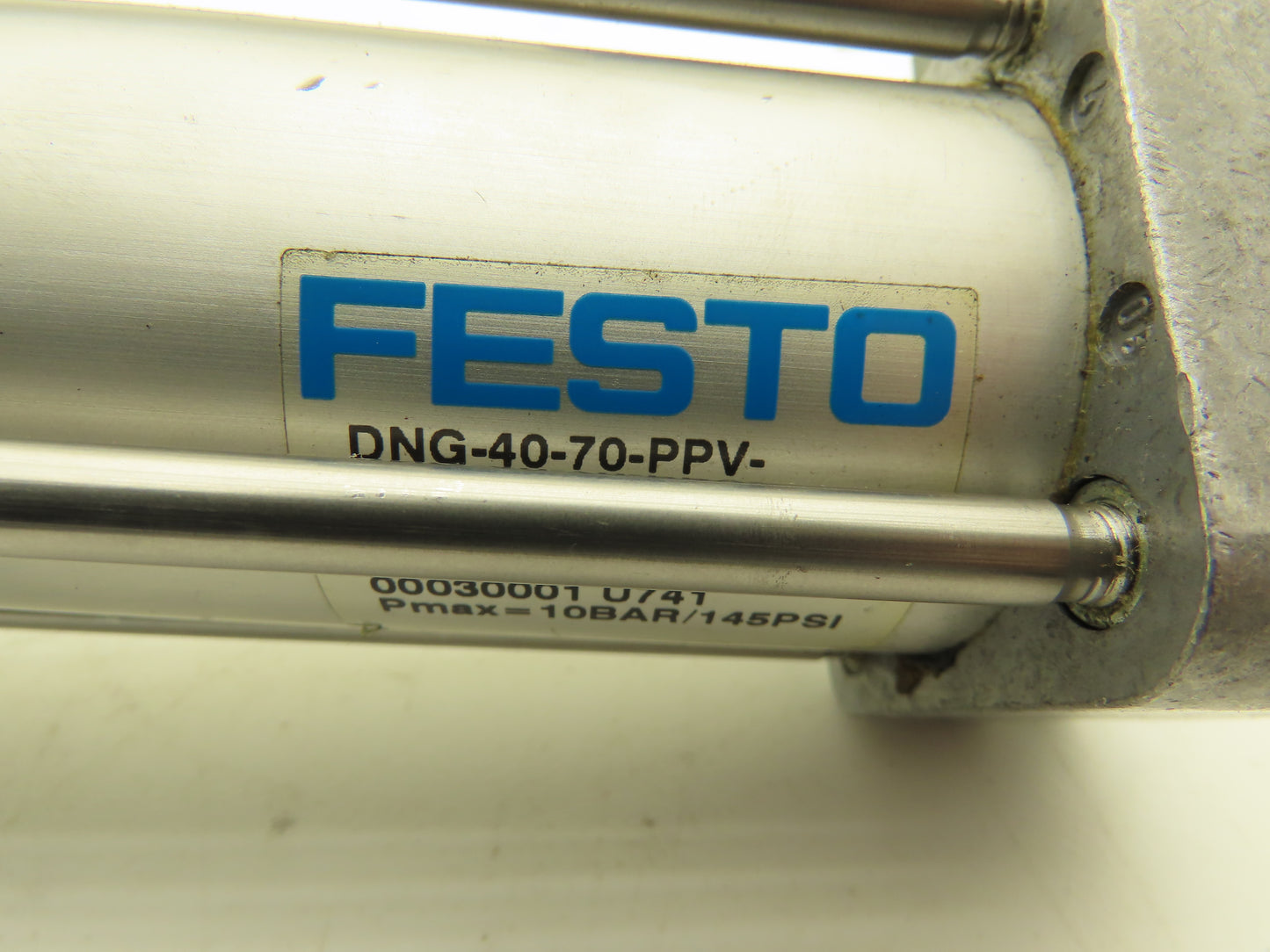 Festo DNG-40-70-PPV-A Pneumatic Air Cylinder 40mm Bore 70mm Stroke 145psi