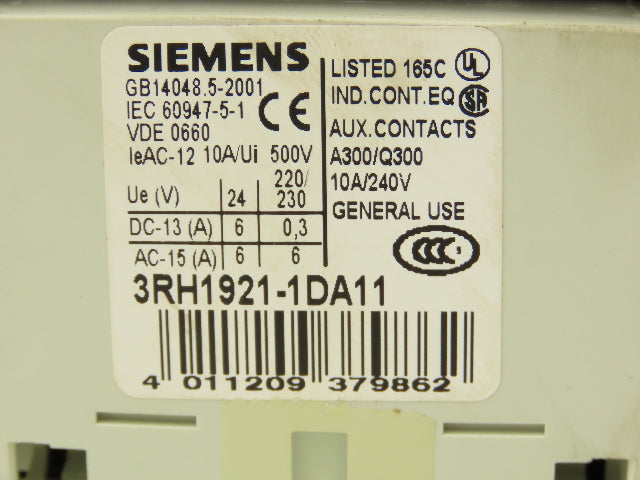 Siemens 3RT1056-6AP36 Motor Starter Contactor 200Hp 575V 195A Coil 240V AC/DC