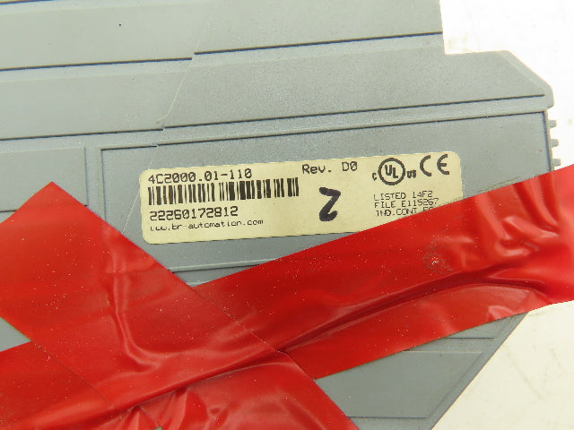 B&R Automation 4C2000.01-110 PLC Interface Module Rack Network Capable REV DO