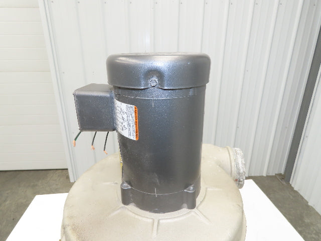 Baldor 1/2HP Cast Aluminum Pressure Blower 5x4" 3450RPM 208-230/460V 3Ph