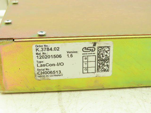 ESD Electronics K.3784.02 LasCon-I/O Rack-Mount Laser Controller