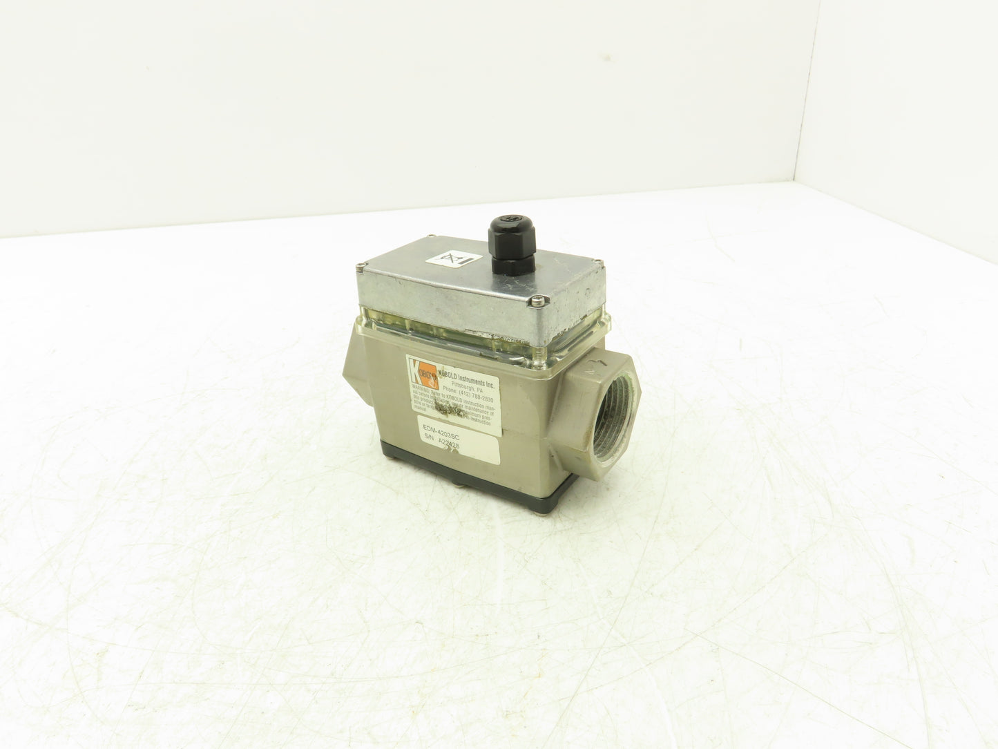 Kobold EDM-4203SC Turbine Flow Rate Meter Totalizer 1"NPT Battery Powered