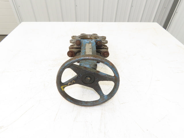 DeZurik 9258998 4" Knife Gate Valve 316 SS Rising Stem Lug Style Fig 824