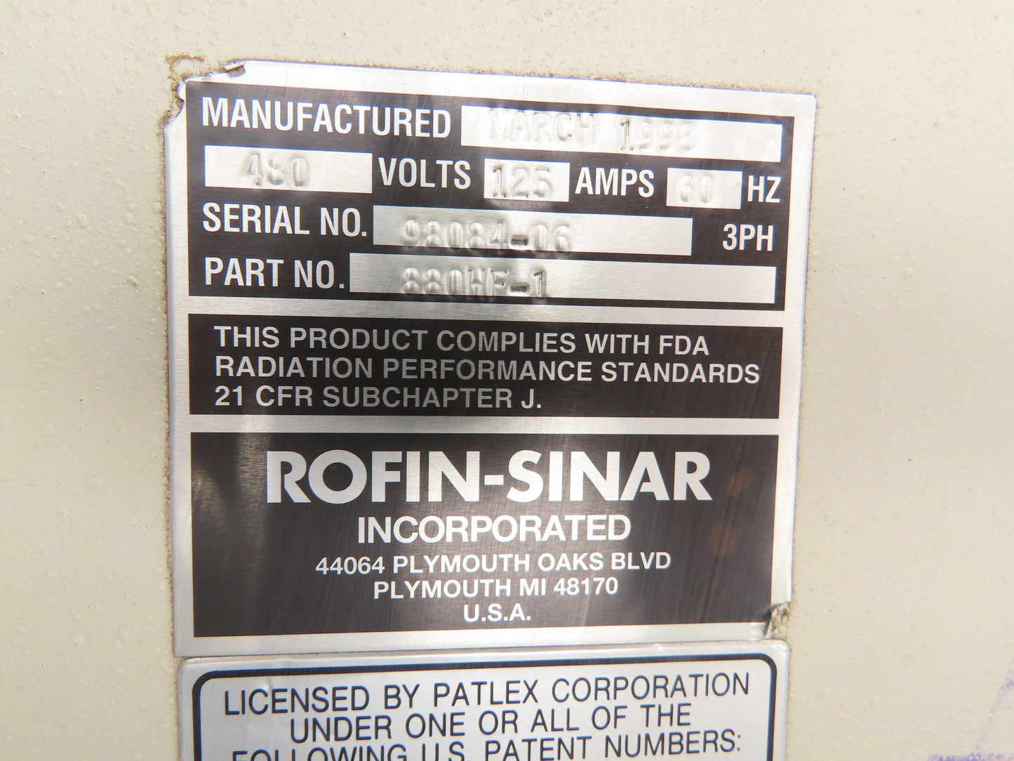 Rofin Sinar 880HF-1 Laser Mirror Assembly CNC Cutter Liquid Cooled