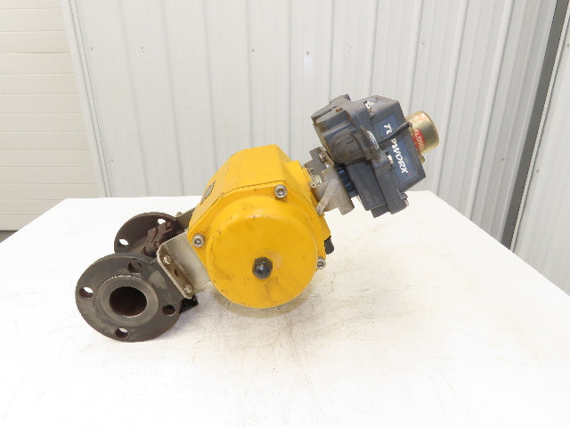 Emerson QS0350.U04STACW Pneumatic Actuator with Tufline 2"Flanged Plug Valve