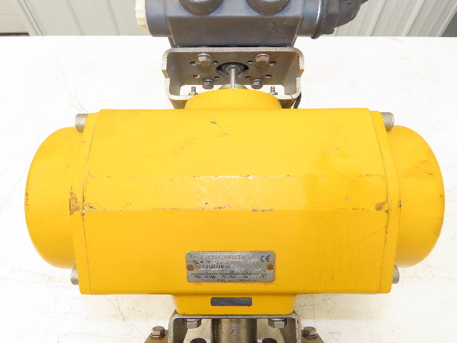 Emerson QS0350.U04STACW Pneumatic Actuator with Tufline 2"Flanged Plug Valve