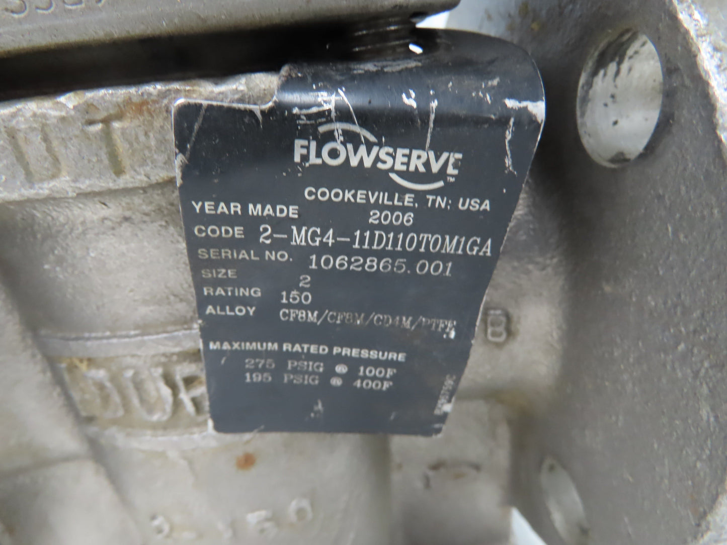 Flowserve B100D Pneumatic Actuator w/Positioner 3 way 2" Idurco Plug Valve