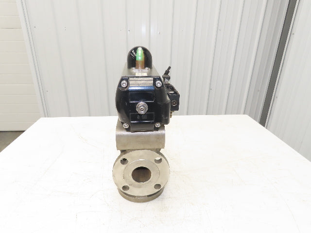 Flowserve B100D Pneumatic Actuator w/Positioner 3 way 2" Idurco Plug Valve