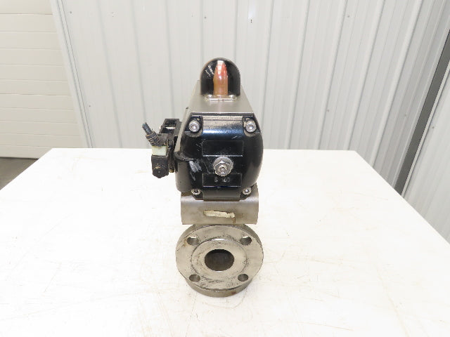 Flowserve B100D Pneumatic Actuator w/Positioner 3 way 2" Idurco Plug Valve