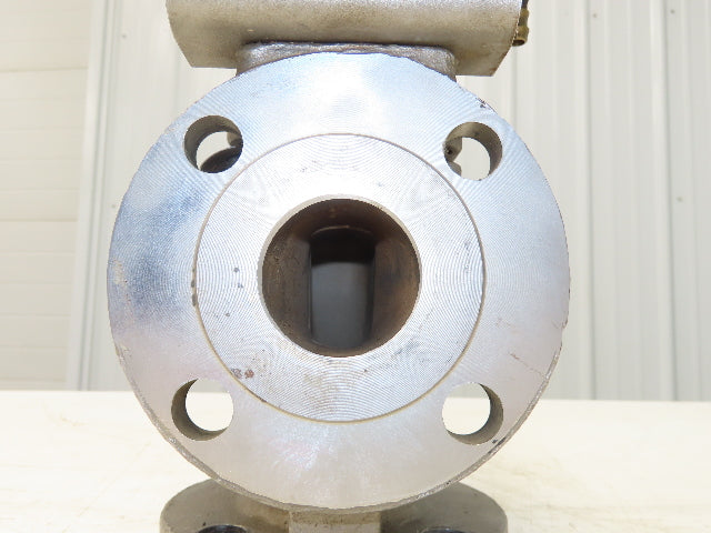 Flowserve B100D Pneumatic Actuator w/Positioner 3 way 2" Idurco Plug Valve