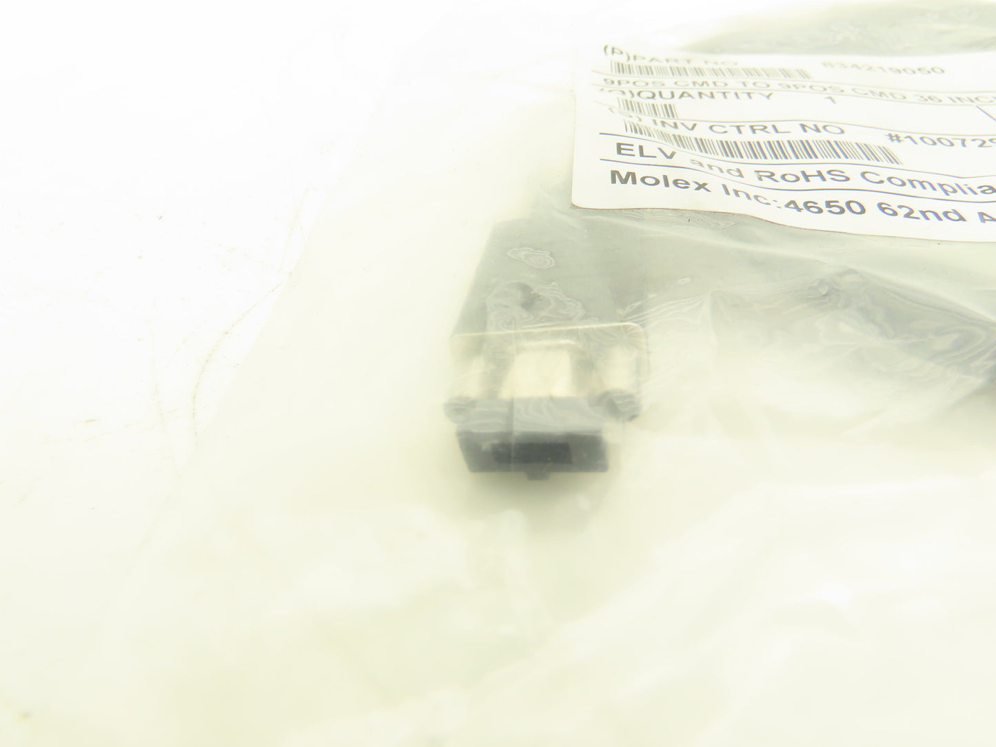 Molex Inc 834219050 Cable Assembly 9 Position D Sub Micro 3'