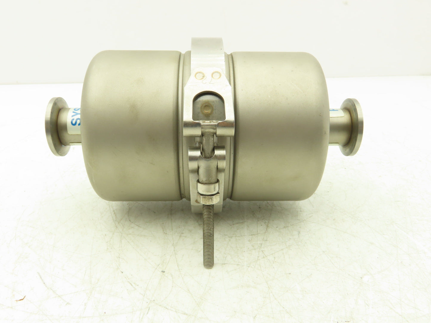 Mass-Vac Products 4" Posi-Trap Inline Vacuum Filter KF25 1"Flange Straight-Thru