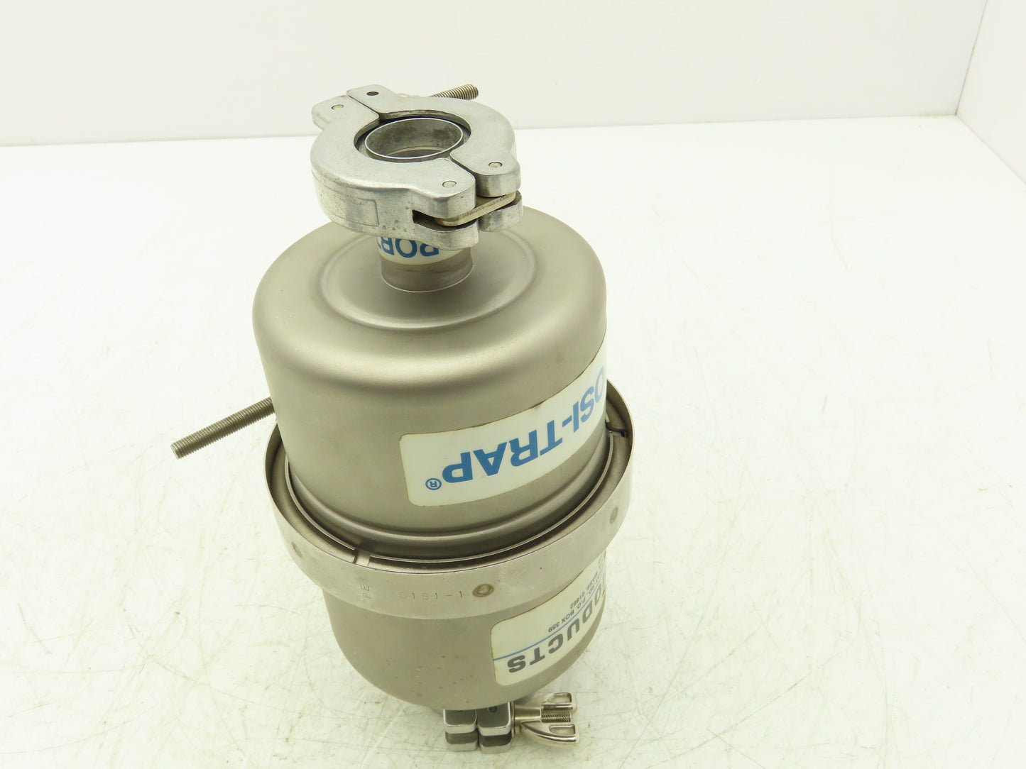 Mass-Vac Products 4" Posi-Trap Inline Vacuum Filter KF25 1"Flange Straight-Thru