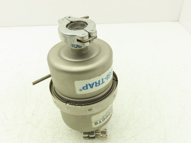 Mass-Vac Products 4" Posi-Trap Inline Vacuum Filter KF25 1"Flange Straight-Thru