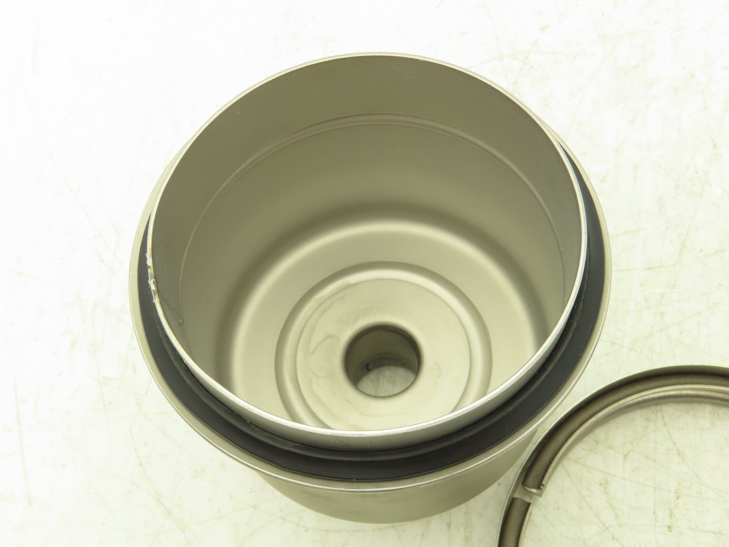 Mass-Vac Products 4" Posi-Trap Inline Vacuum Filter KF25 1"Flange Straight-Thru