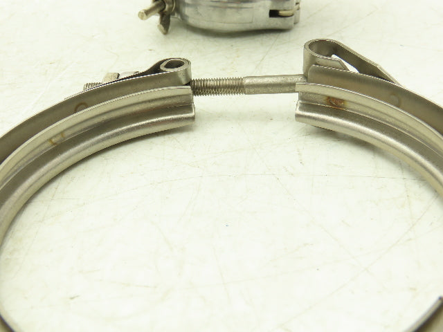 Mass-Vac Products 4" Posi-Trap Inline Vacuum Filter KF25 1"Flange Straight-Thru