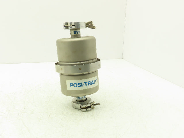 Mass-Vac Products 4" Posi-Trap Inline Vacuum Filter KF25 1"Flange Straight-Thru