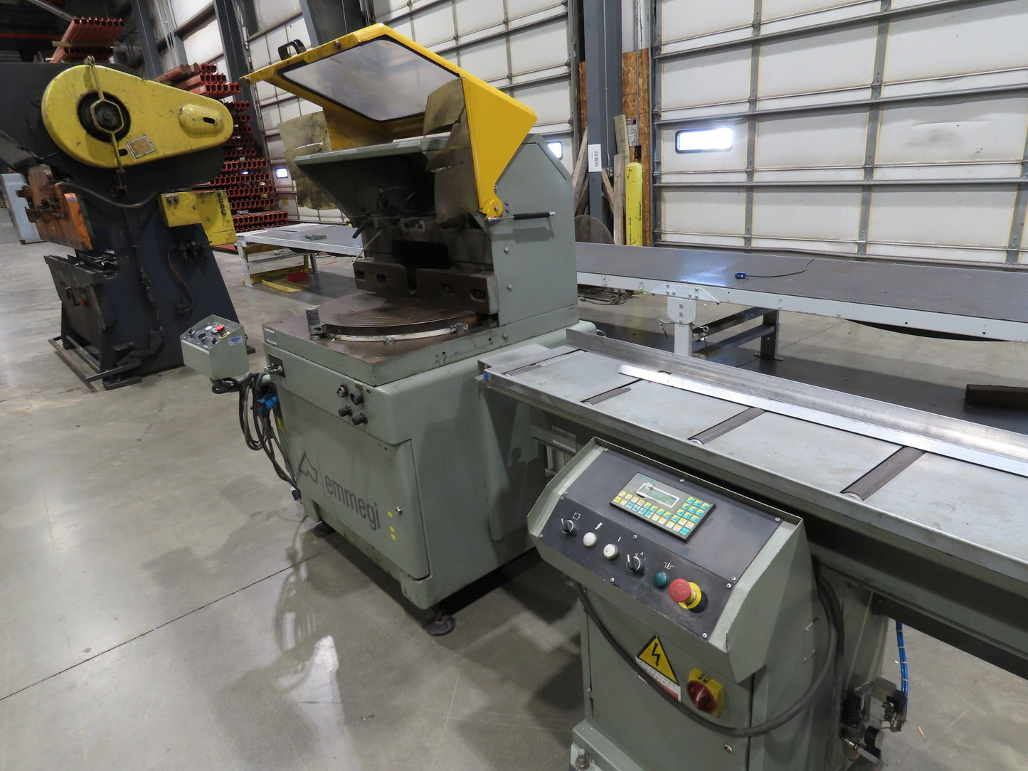 Emmegi SCA550 Single Head Upcut Saw 21.5" Blade 20° Cut Microbo Linear Stop