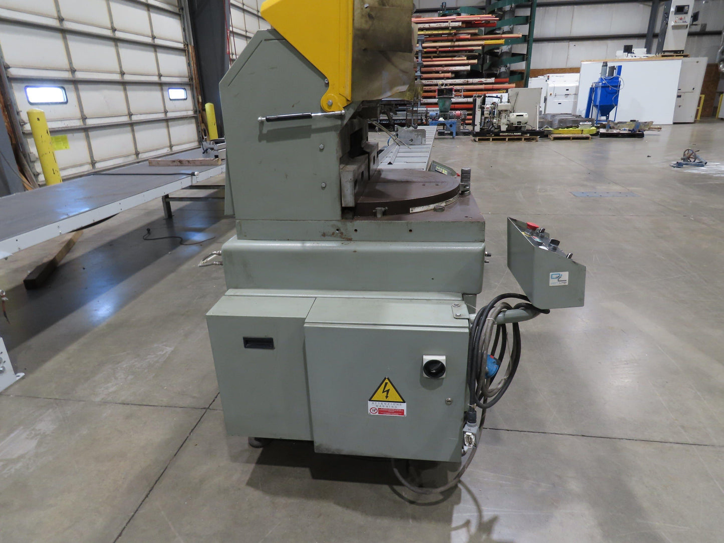Emmegi SCA550 Single Head Upcut Saw 21.5" Blade 20° Cut Microbo Linear Stop