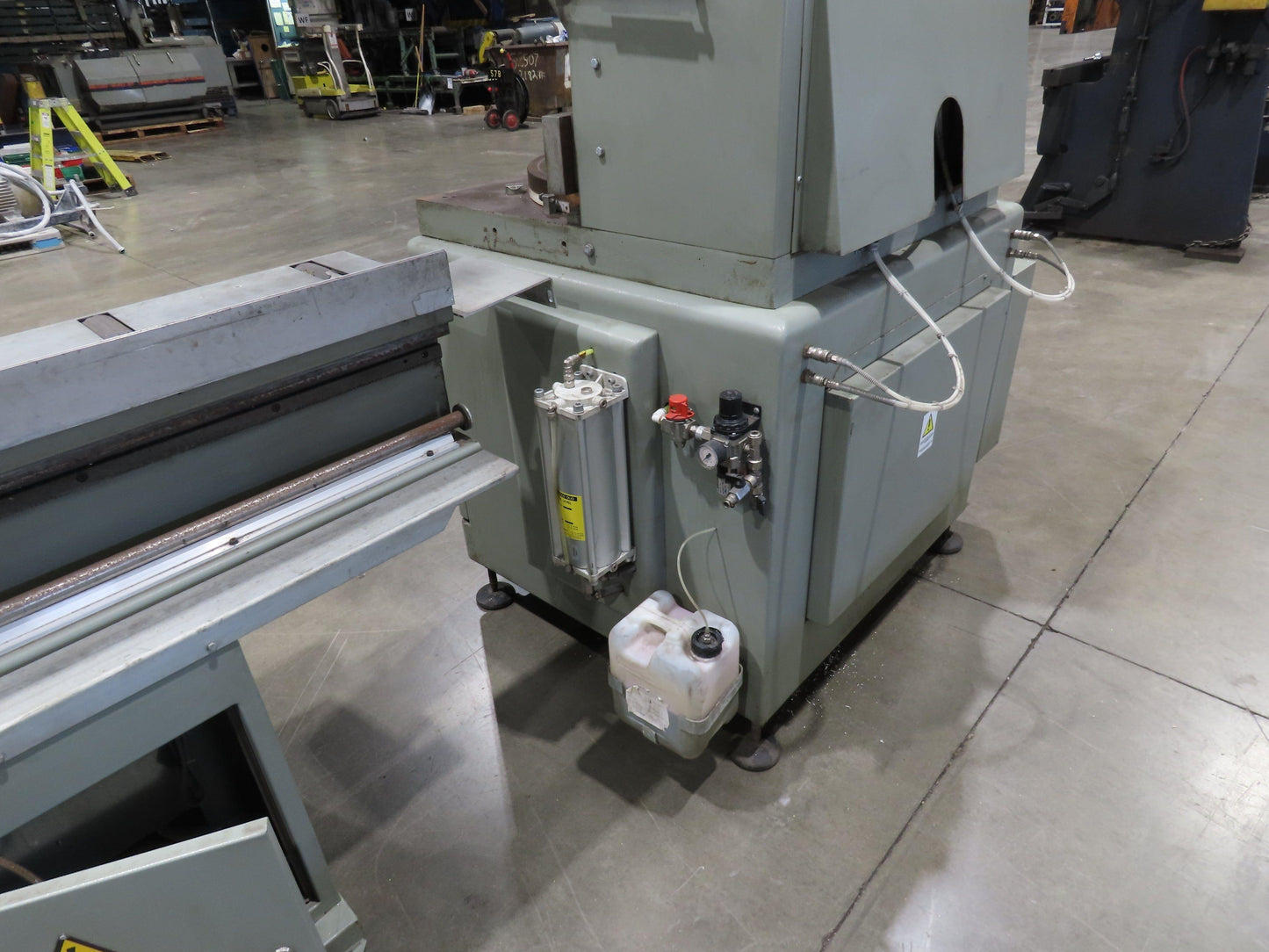 Emmegi SCA550 Single Head Upcut Saw 21.5" Blade 20° Cut Microbo Linear Stop