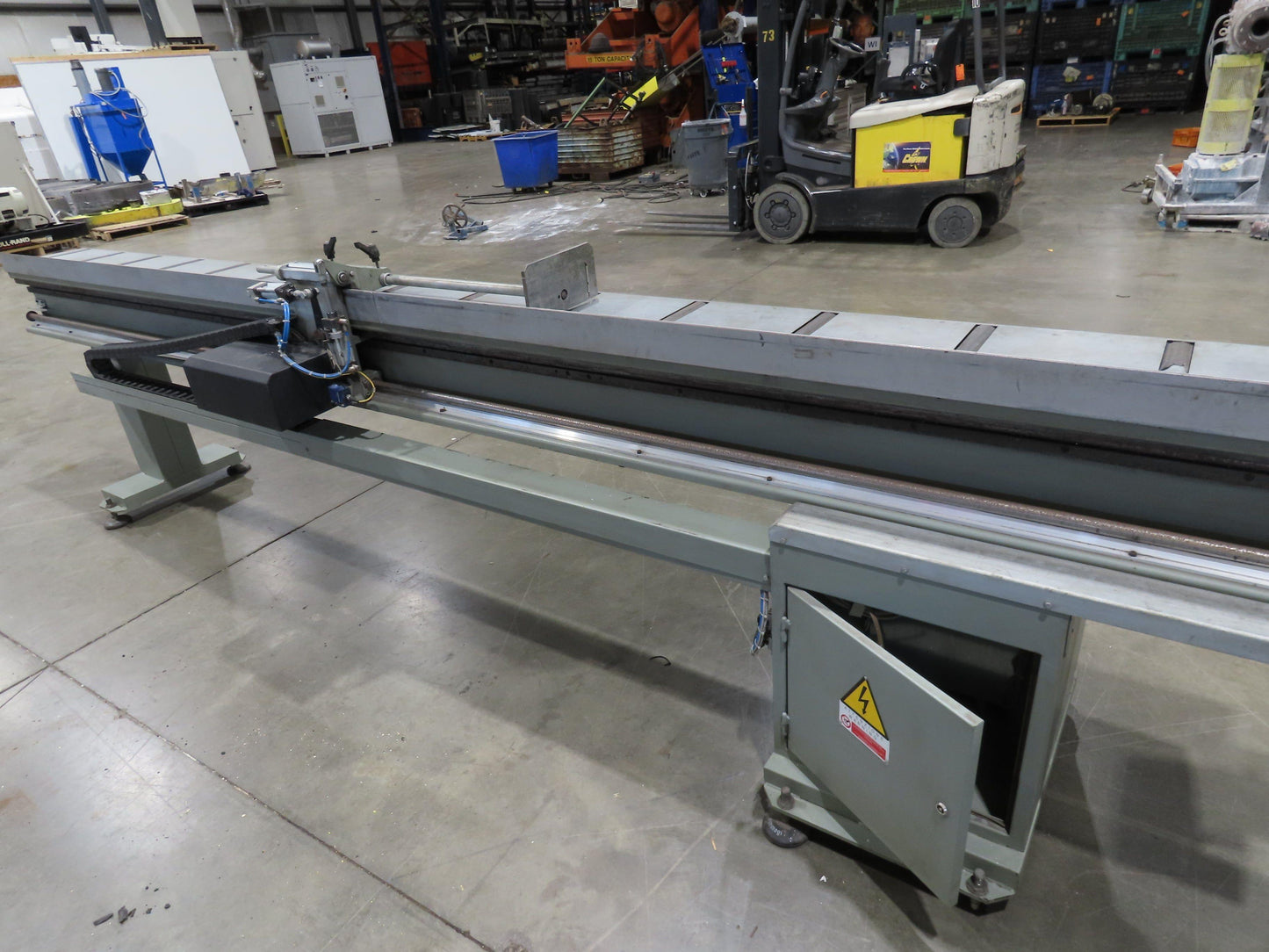 Emmegi SCA550 Single Head Upcut Saw 21.5" Blade 20° Cut Microbo Linear Stop