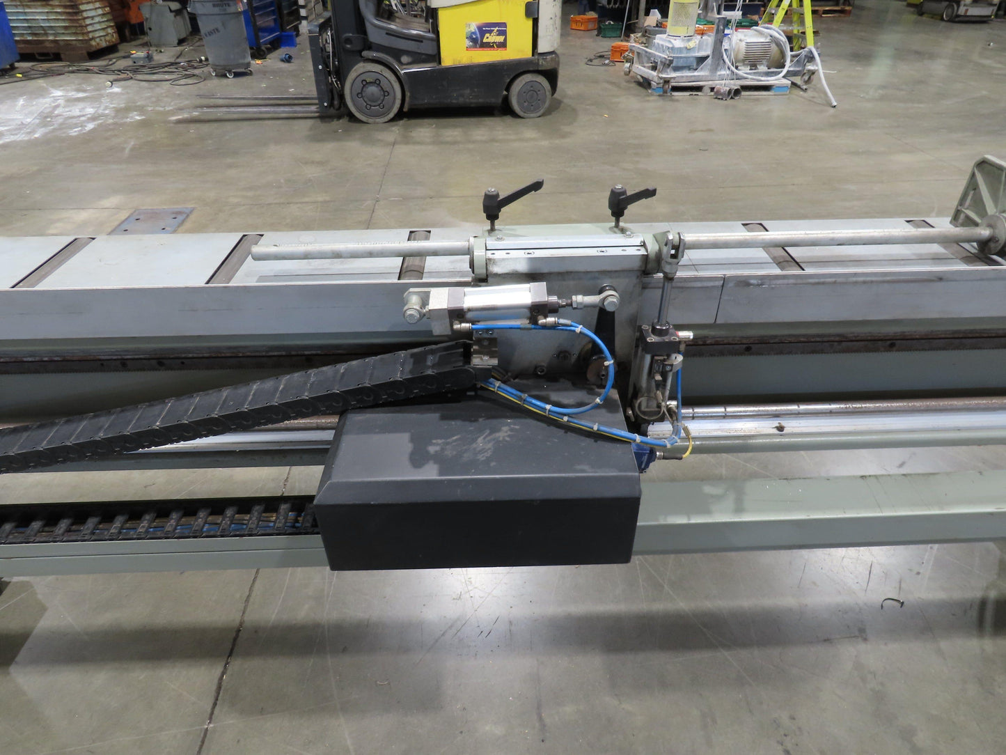 Emmegi SCA550 Single Head Upcut Saw 21.5" Blade 20° Cut Microbo Linear Stop