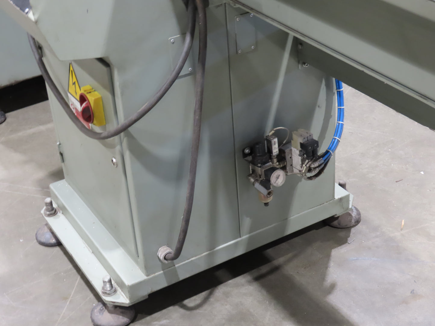 Emmegi SCA550 Single Head Upcut Saw 21.5" Blade 20° Cut Microbo Linear Stop