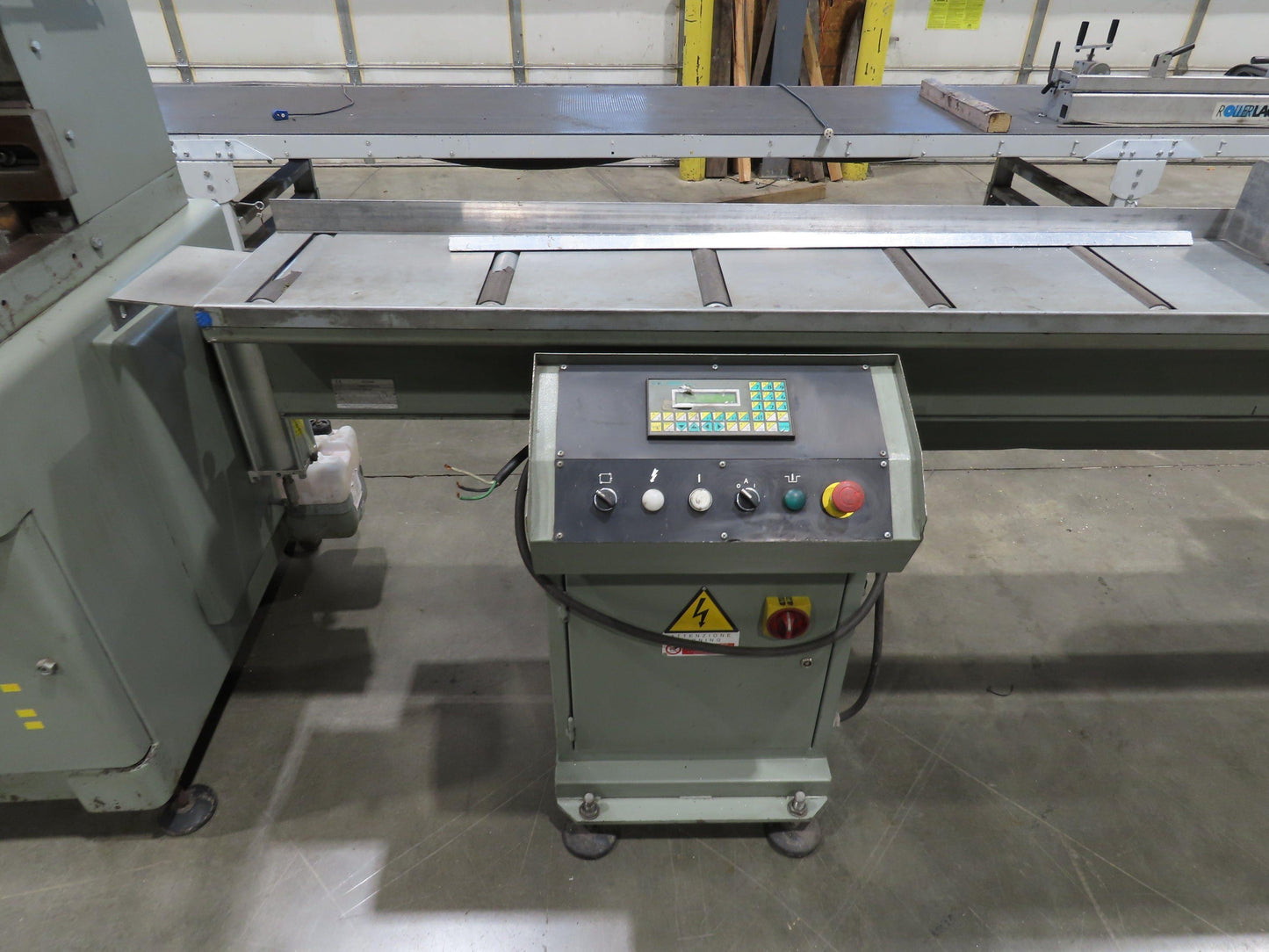 Emmegi SCA550 Single Head Upcut Saw 21.5" Blade 20° Cut Microbo Linear Stop