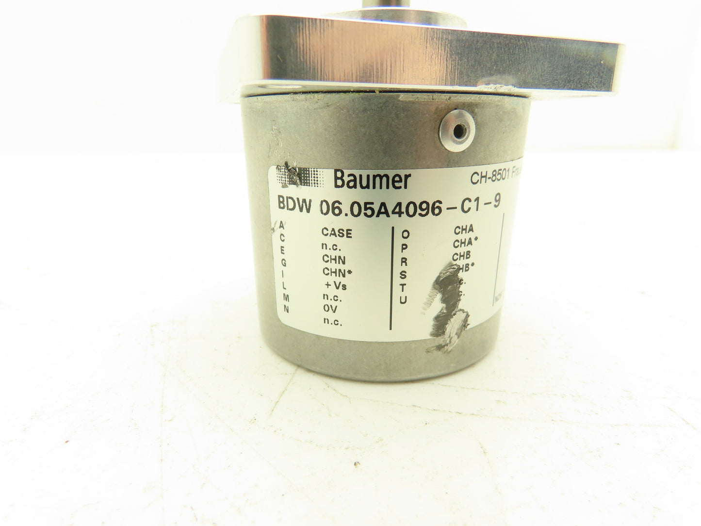 Baumer Electric BDW 06.05A4096-C1-9 Rotary Encoder 1-30VDC 10mm Shaft N921