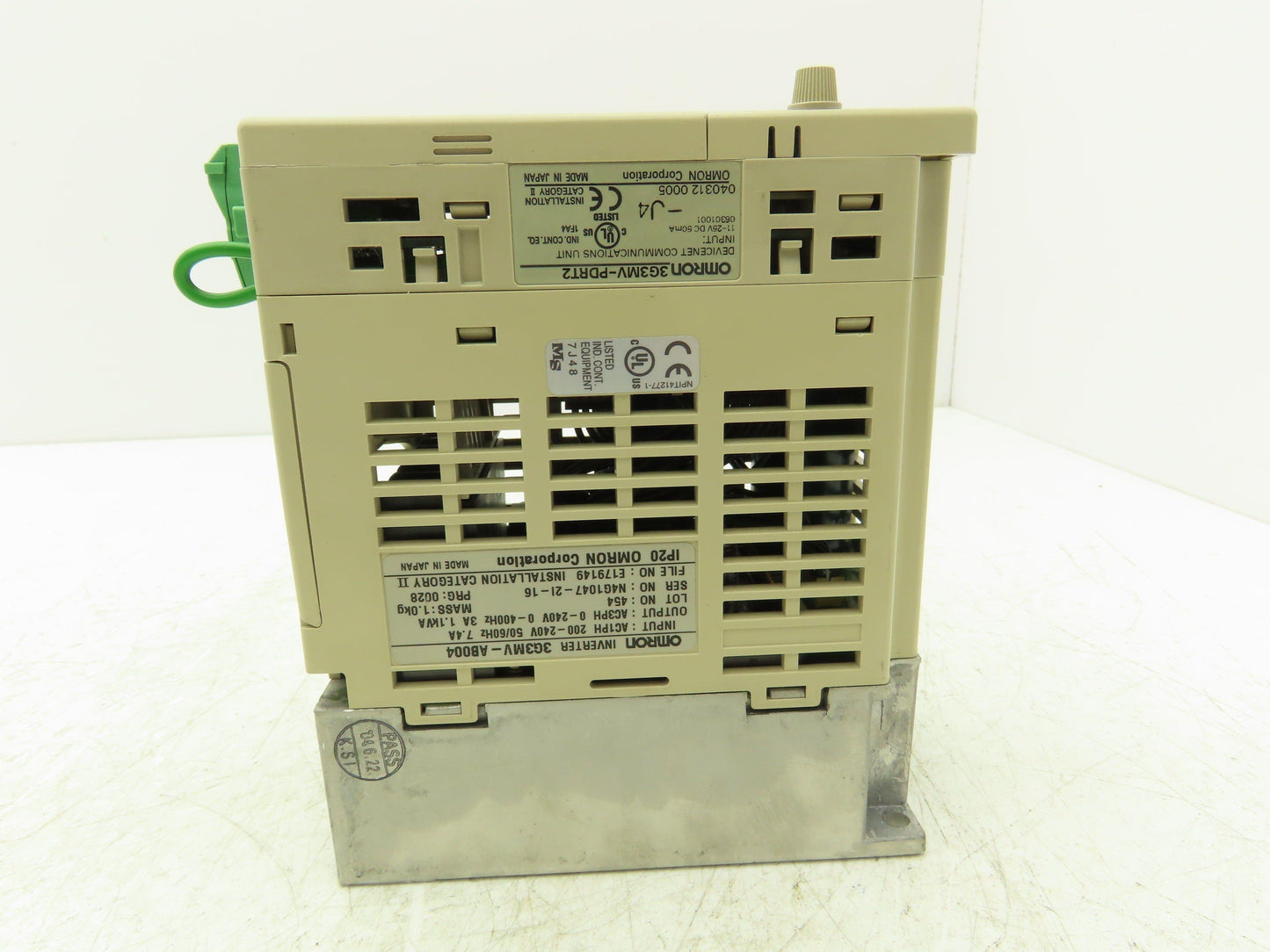 Omron 3G3MV-AB004 Sysdrive VFD Inverter AC Drive .55Kw 240V 1PH In 3PH Out
