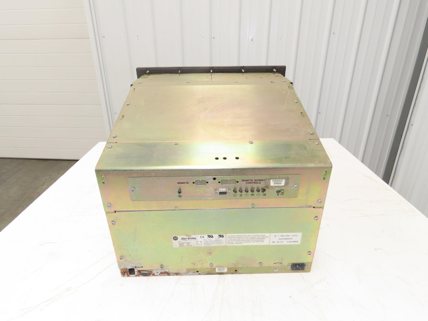 Allen Bradley 6157-BEDAAZZAZZZ Monitor Screen CRT Interface CRACKED GLASS
