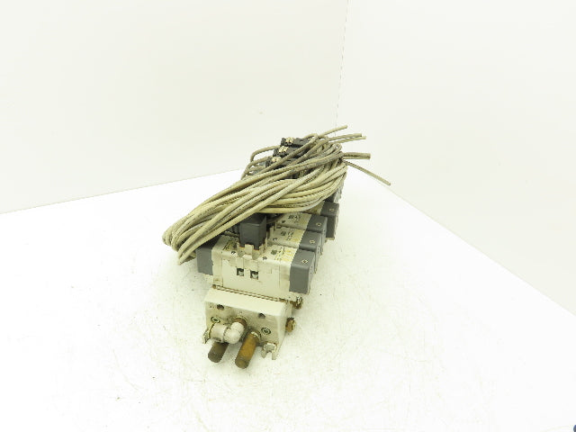 SMC VQ7-6-FG-D-3Z Double Solenoid Valve 7-Station Manifold Assy 5/2-way 24VDC