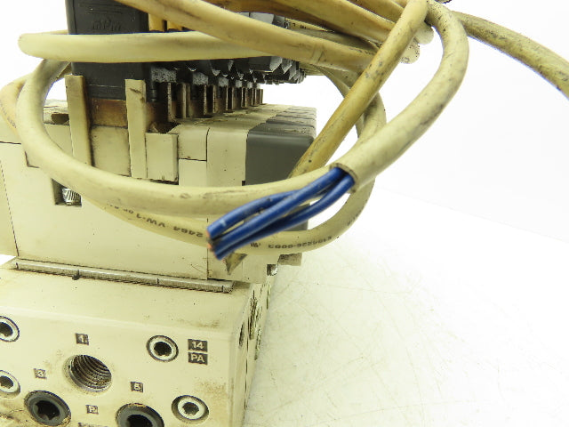 SMC VQ7-6-FG-D-3Z Double Solenoid Valve 6-Station Manifold Assy 5/2-way 24VDC