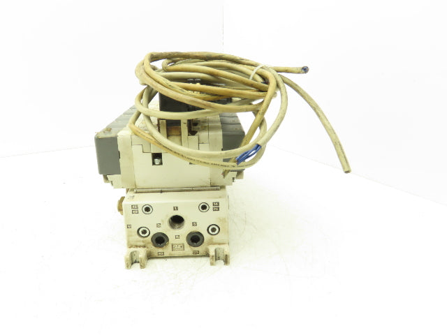 SMC VQ7-6-FG-D-3Z Double Solenoid Valve 6-Station Manifold Assy 5/2-way 24VDC