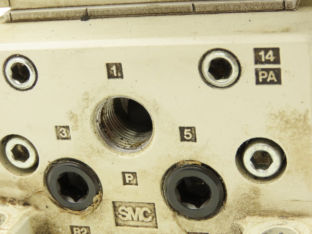 SMC VQ7-6-FG-D-3Z Double Solenoid Valve 6-Station Manifold Assy 5/2-way 24VDC