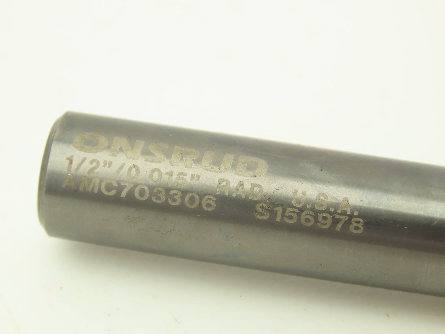Onsrud AMC703306 Corner Radius Carbide Endmill 1/2" Dia 0.015" Radius 3-Flute