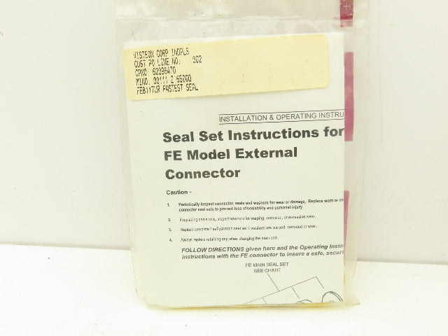 FasTest FEB117UR Bulk Urethane Seal Kit .591-.669 Lot of 3 Sets