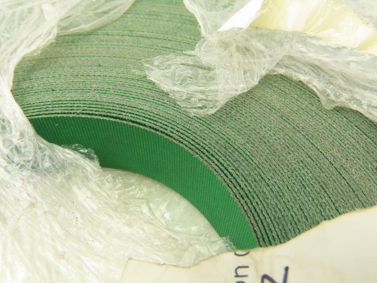 Mulhern 6-7000 Flat Conveyor Belt 19mm x 197' Green Nylon Fabric Machine Tape