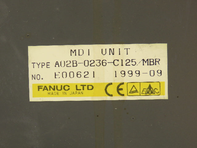 Fanuc A02B-0236-C125/MBR MDI Unit Operator Keypad Control Panel