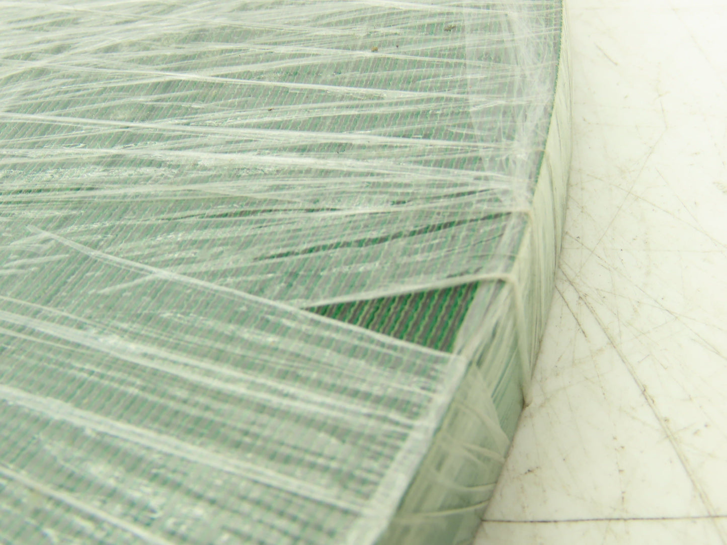 Mulhern 6-7010 Flat Conveyor Belt 22mm x 328' Green Nylon Fabric Machine Tape
