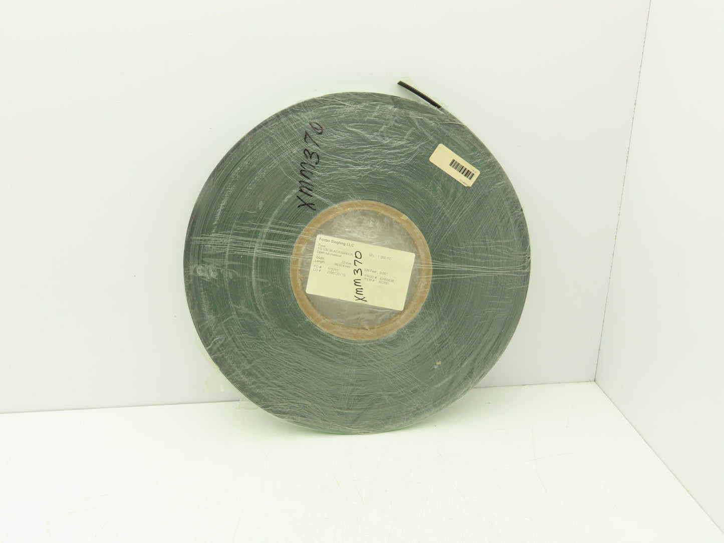 Forbo Siegling TG 10E Flat Conveyor Belt 22mm x 328' Green Fabric Machine Tape