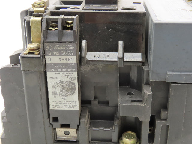 Allen Bradley 509-DOD Size 3 Motor Starter Contactor 120V Coil 90A 50Hp 600VAC