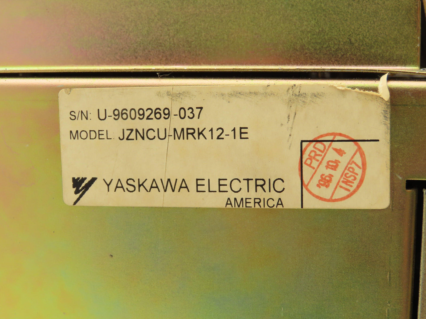 Yaskawa JZNCU-MRK12-1E Chassis Machine Axis Motion Control Boards Modules