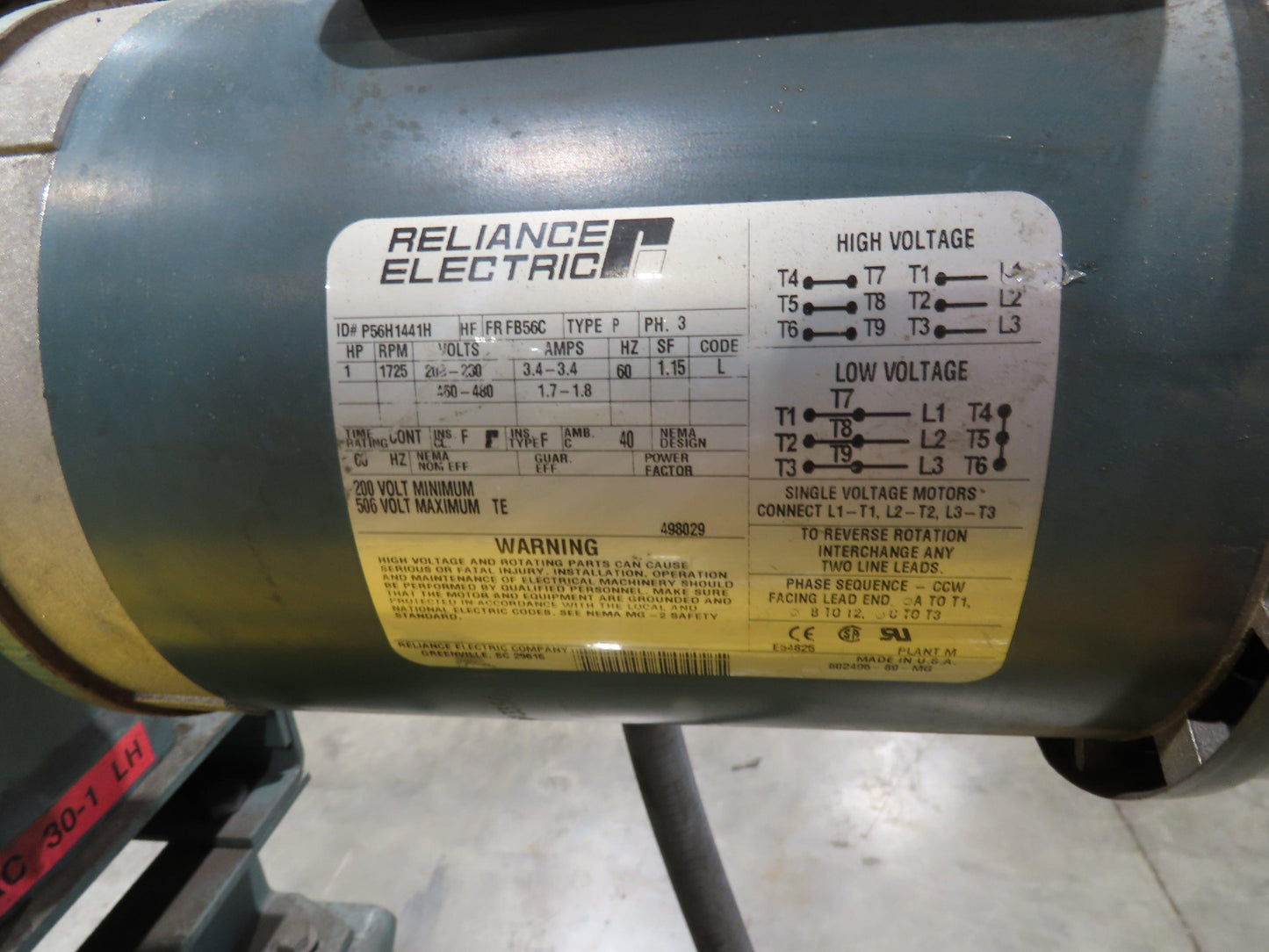 Hytrol Pallet Conveyor 2.5" Roller 51"BF x 5'L 460V Chain Drive 36fpm 30-36"H