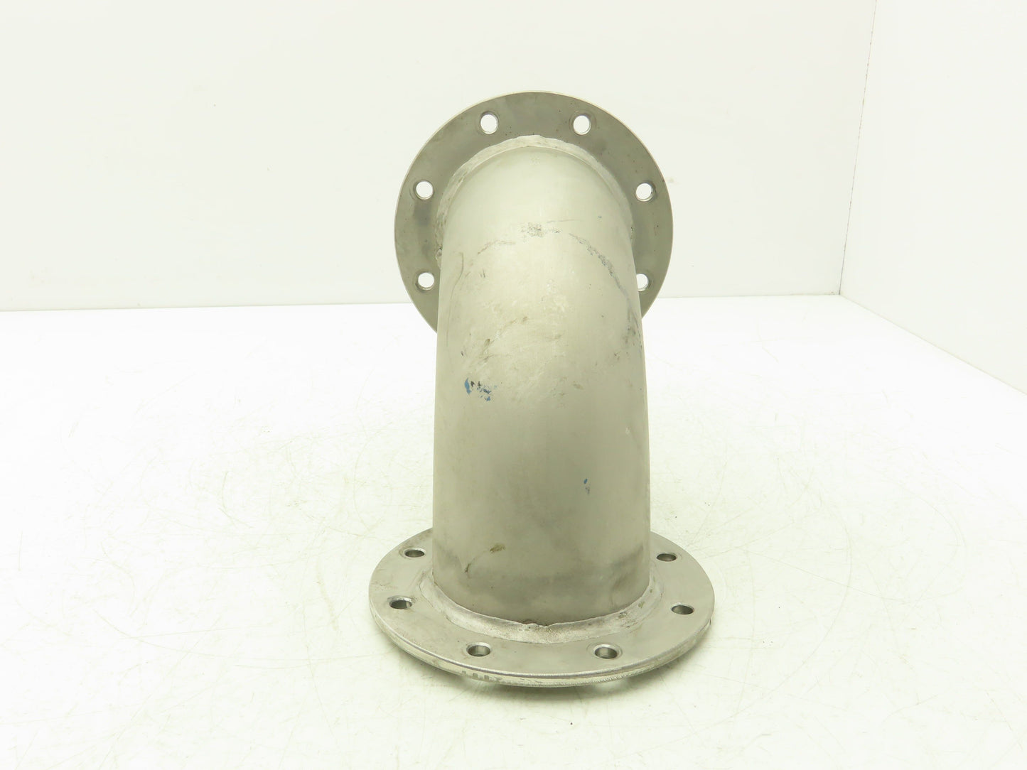 90° Elbow Pipe Fitting 4" Flanged Aluminum 8-Bolt