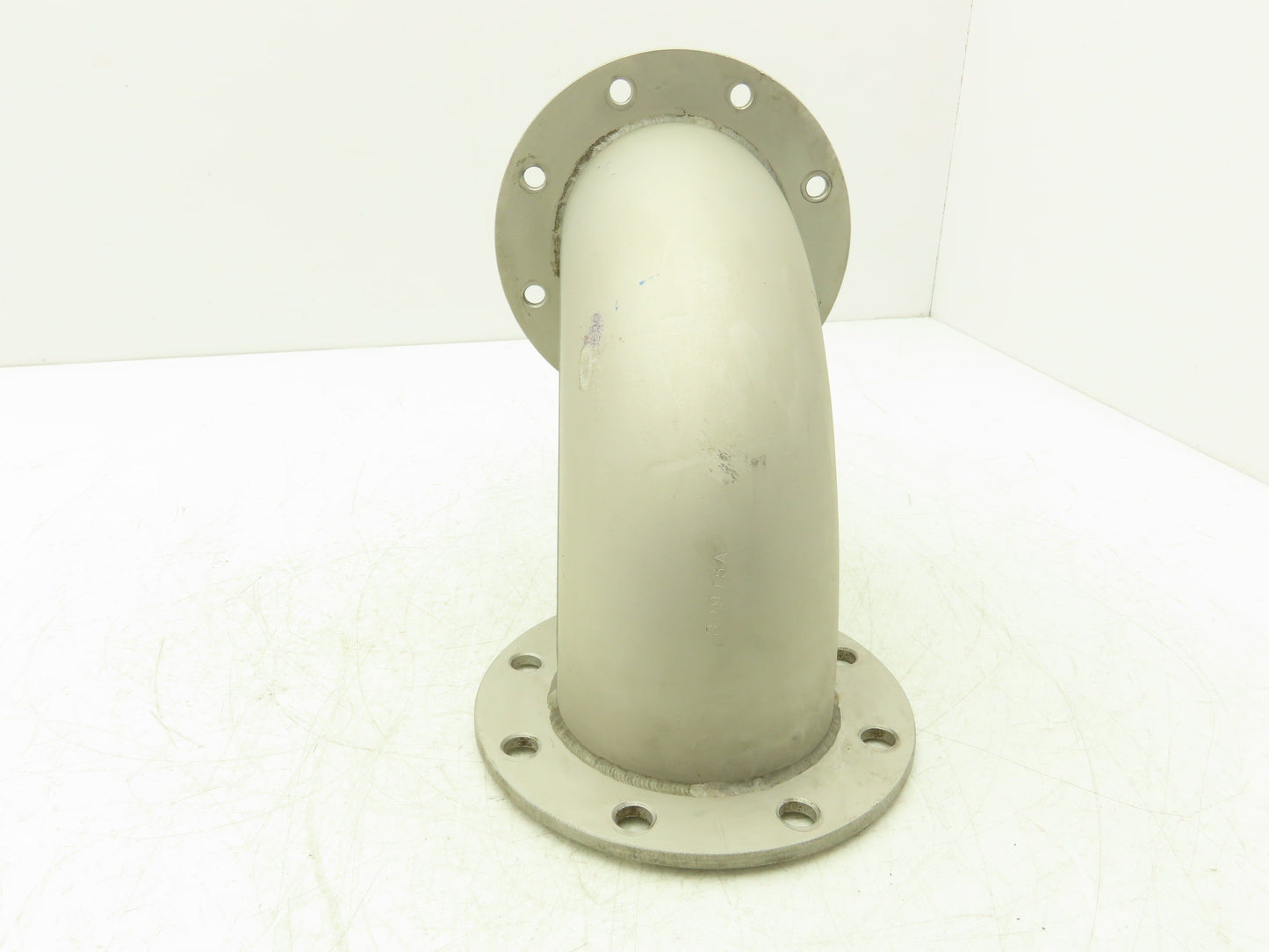 90° Elbow Pipe Fitting 4" Flanged Aluminum 8-Bolt