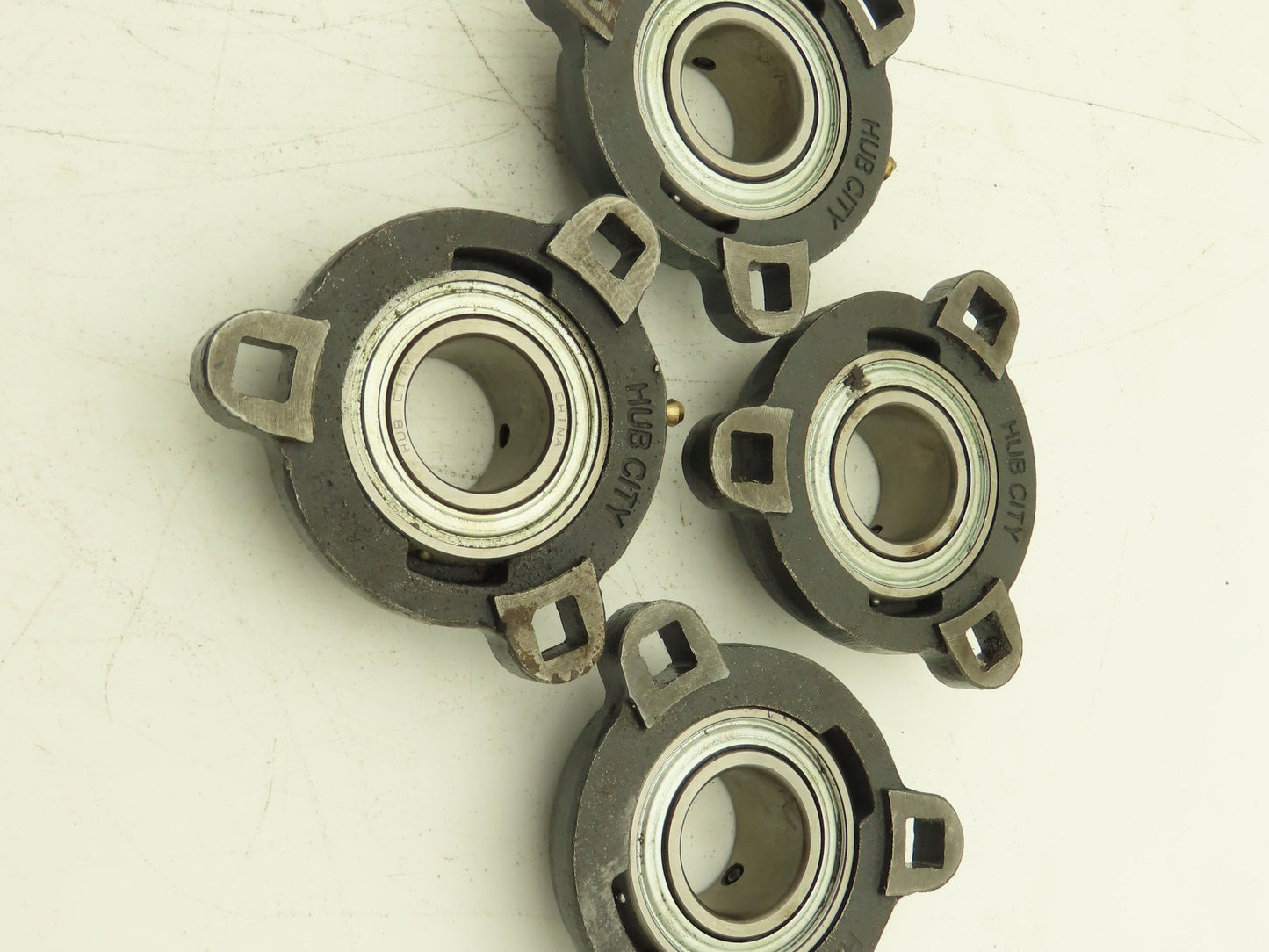 Hub City SB206-20G B250RX1 1/4S 3-Bolt Flange Block 1-1/4" Bore Shielded Lot of4